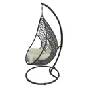 Garten-Hängesessel "Kuba" - anthrazit/weiß
