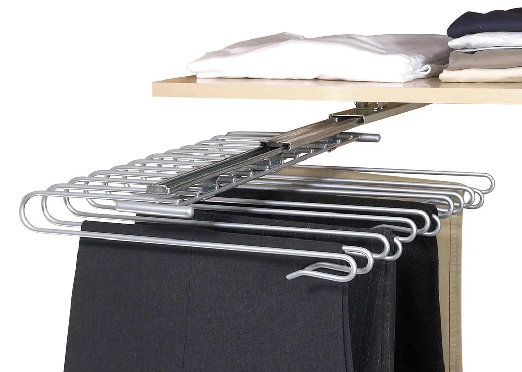 Schrankauszug Hosenbügel für 12 Hosen