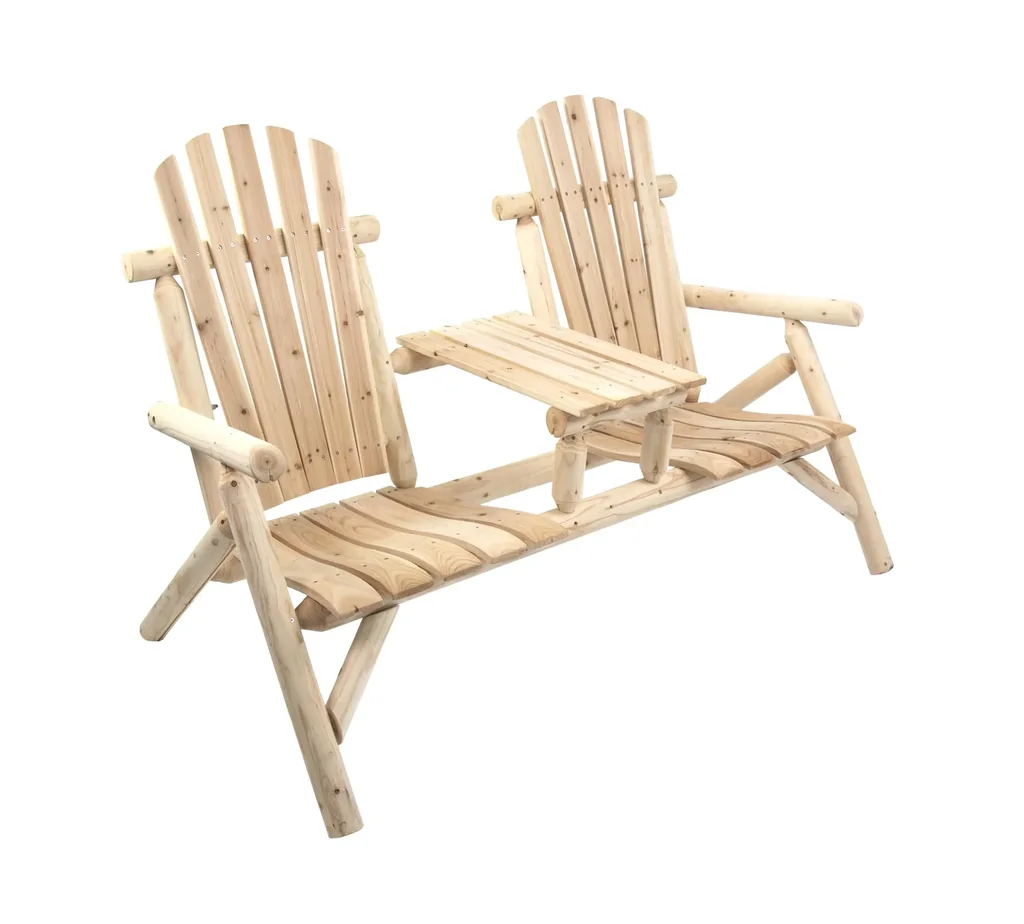 Bank 2-Sitzer mit Tisch Timber FSC 100%