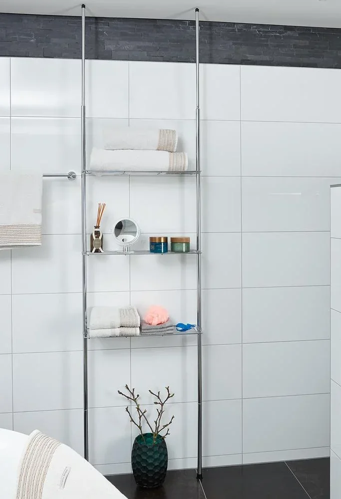 Badezimmerregal 270 cm - Höhenverstellbar - Badezimmerschrank