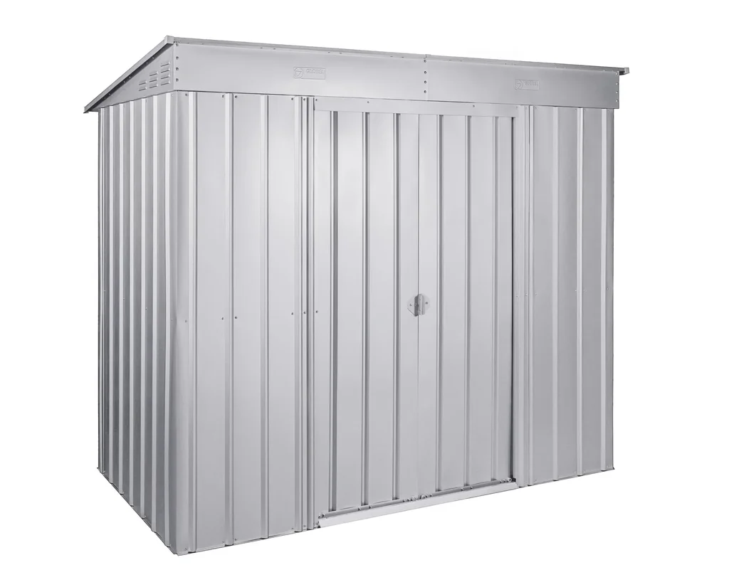 Gerätehaus Pultdach Skillion 84, silber metallic
