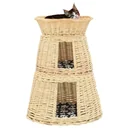 3-teiliger Katzenkorb mit Kissen