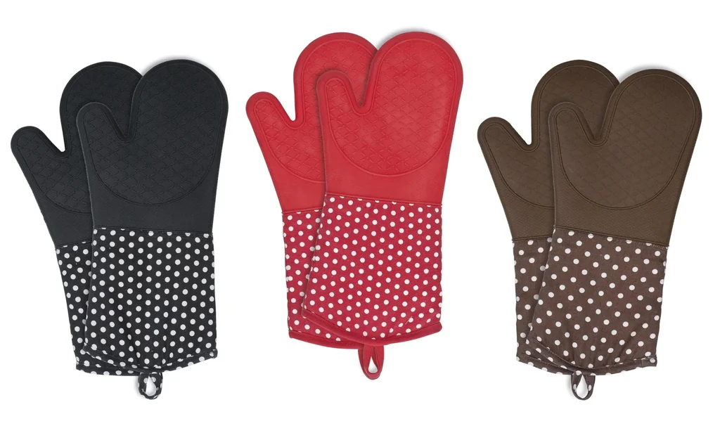 Topfhandschuhe Silikon Rot 1 Paar