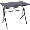 Laptoptisch neigbar Kinderschreibtisch Notebooktisch höhenverstellbar Schwarz 90 x 50 x (76 91) cm