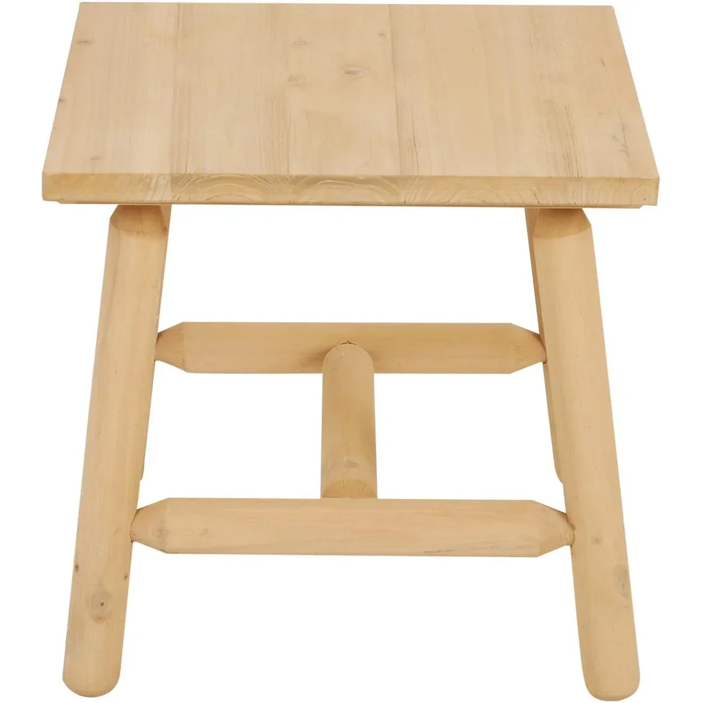 Holzhocker Garten Beistelltisch Gartentisch Kinderstuhl Allzweck Tannenholz Natur 50 x 50 x 48 cm