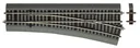 Weiche rechts Wr15 für Handbetrieb, mit Bettung, Länge 230 mm