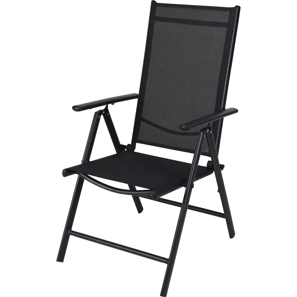 Pro Garden Gartenstuhl / Klappstuhl / Campingstuhl - klappbar - Schwarz