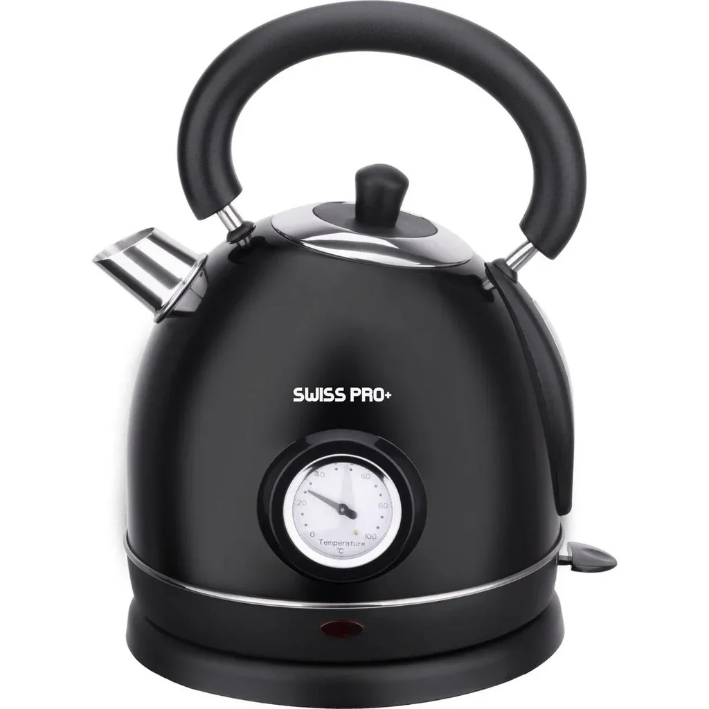 Retro-Wasserkocher - 2200W - 1,8L - Schwarz