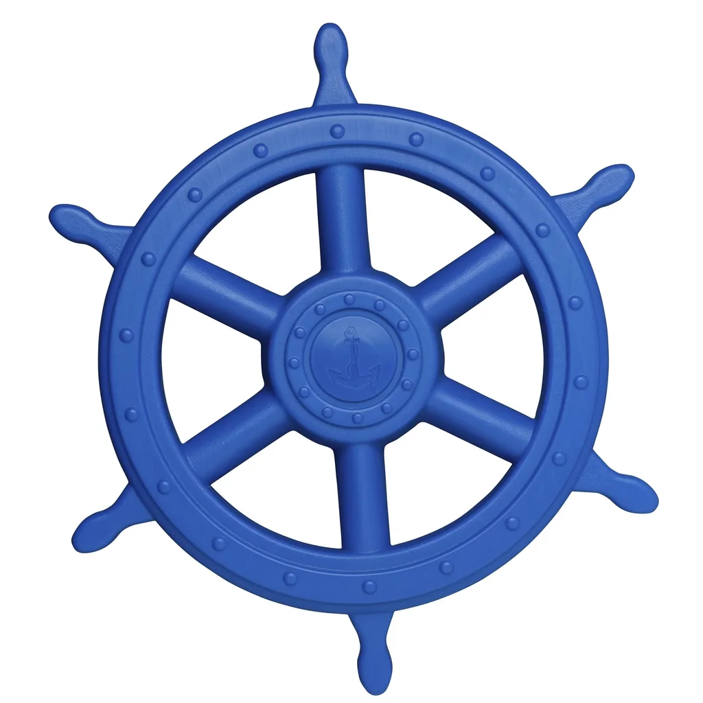 Steuerrad "Piratenrad" Blau Ø400 mm für Spielanlagen