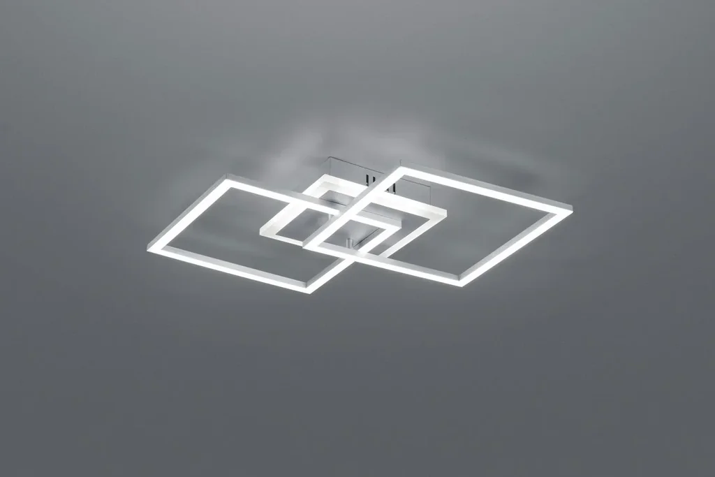 LED-Deckenleuchte VENIDA, 25 W, 3000K, 2600 lm, Switch-Dimmer, titanfarbig, Acryl weiß