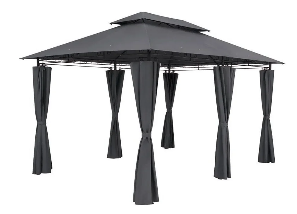 Pavillon MOLDAU, anthrazit, Stahl / Polyester