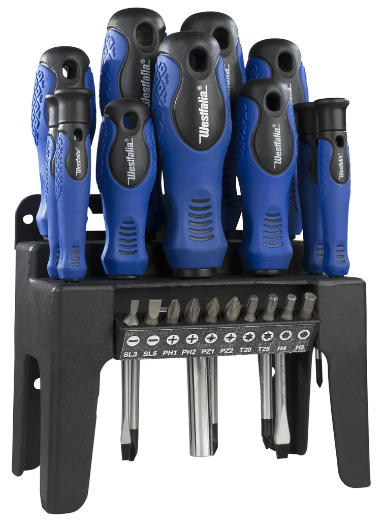 Schrauberdreher Set, 21 teilig inklusive Magnetisierungsgerät mit Dauermagnet