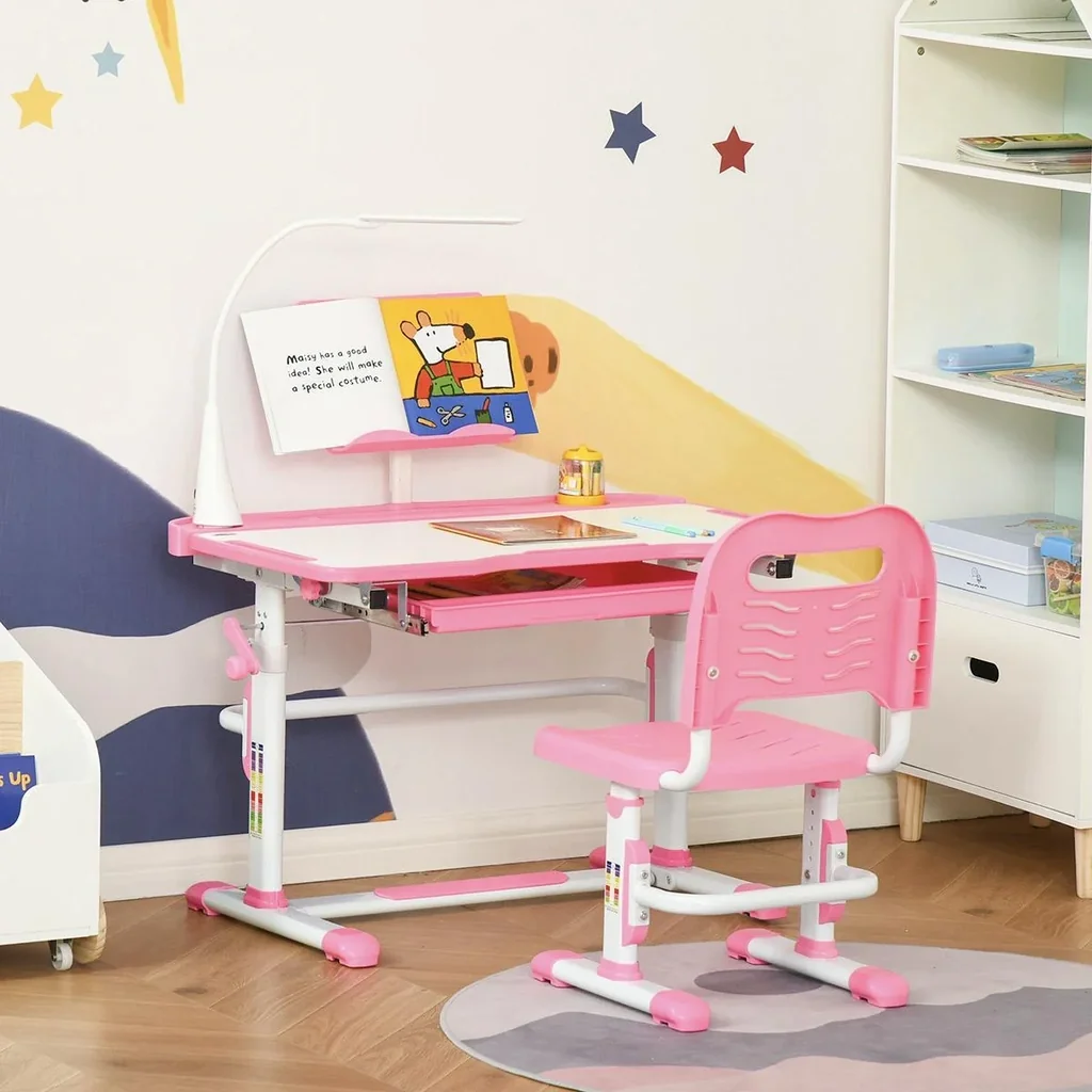 Kinderschreibtisch, Schülerschreibtisch, Stuhl