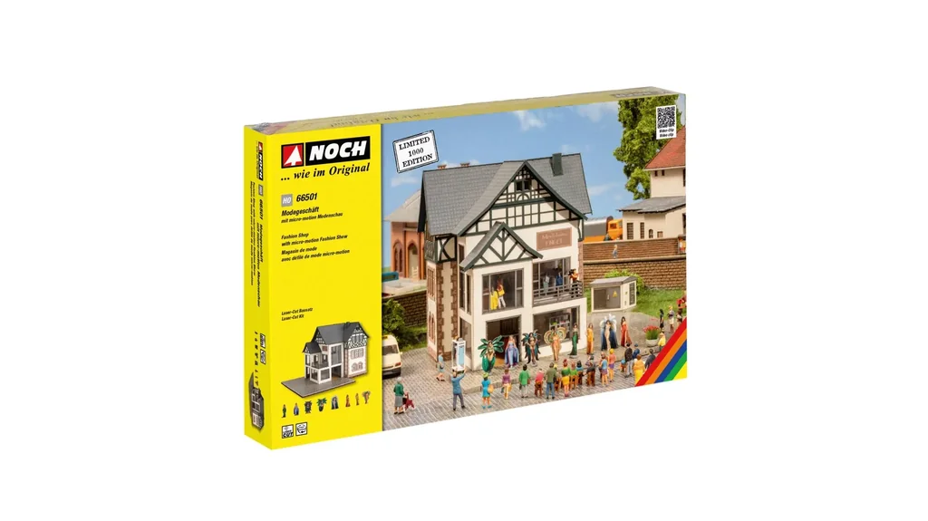 Modegeschäft mit micro-motion Modeschau