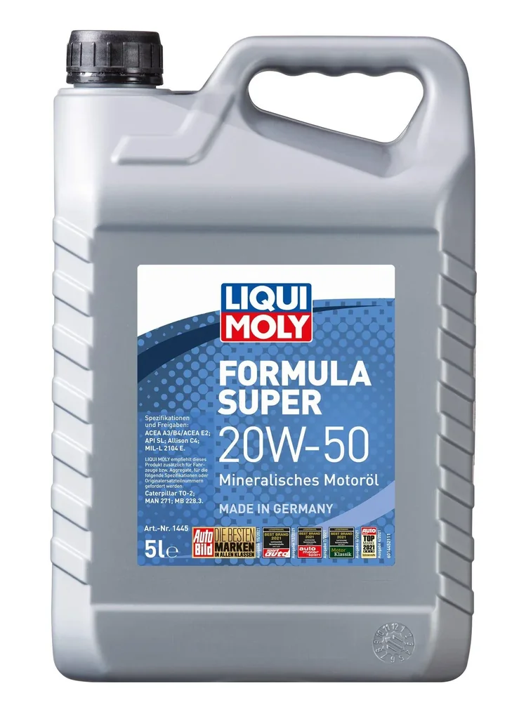 Mineralisches Motorenöl Formula Super 20W-50, 5 Liter