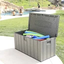 Kunststoff Kissenbox Roughcut 570 Liter Volumen dunkelgrau