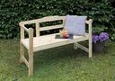 Friesenbank 2-Sitzer natur