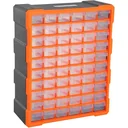 Sortimentskasten Kleinteilemagazin 60 Schubfächer Orange
