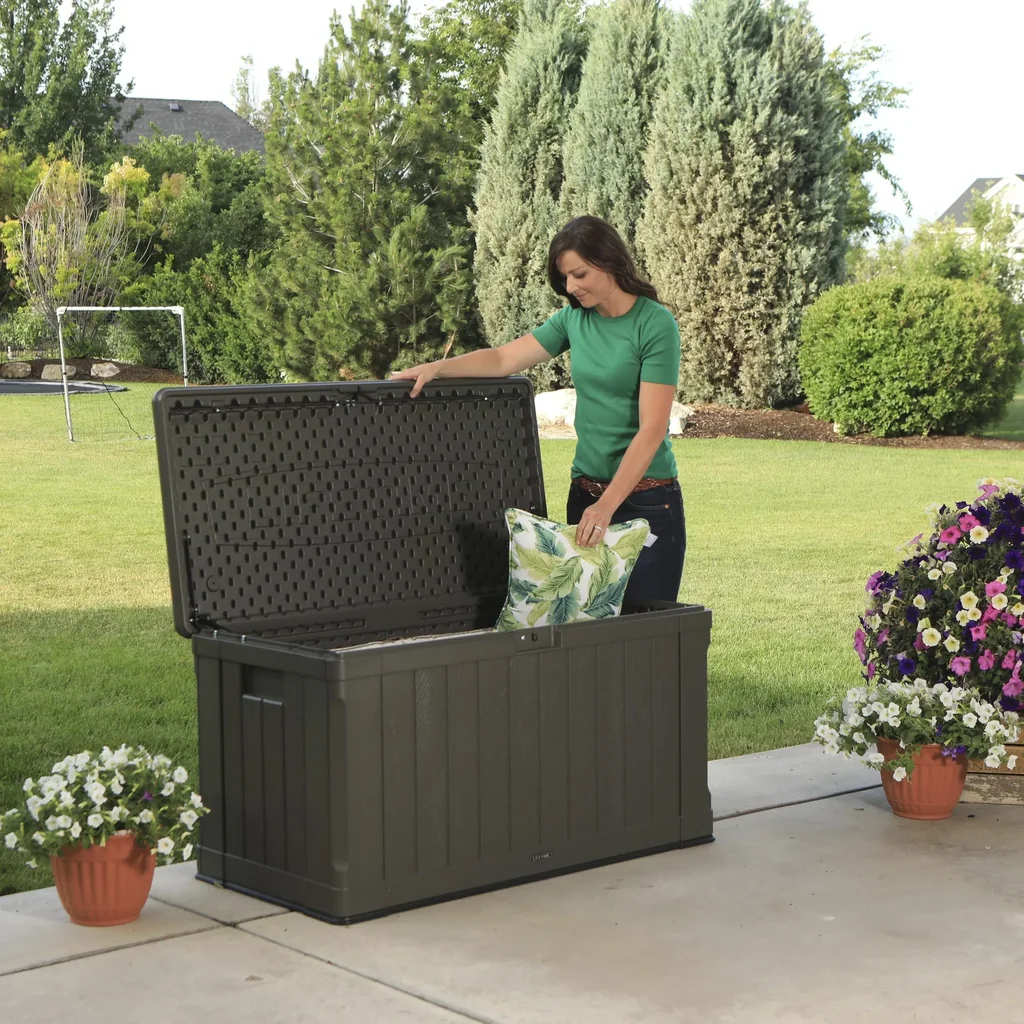 Kunststoff Kissenbox Premium 440 Liter Volumen braun