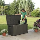 Kunststoff Kissenbox Premium 440 Liter Volumen braun