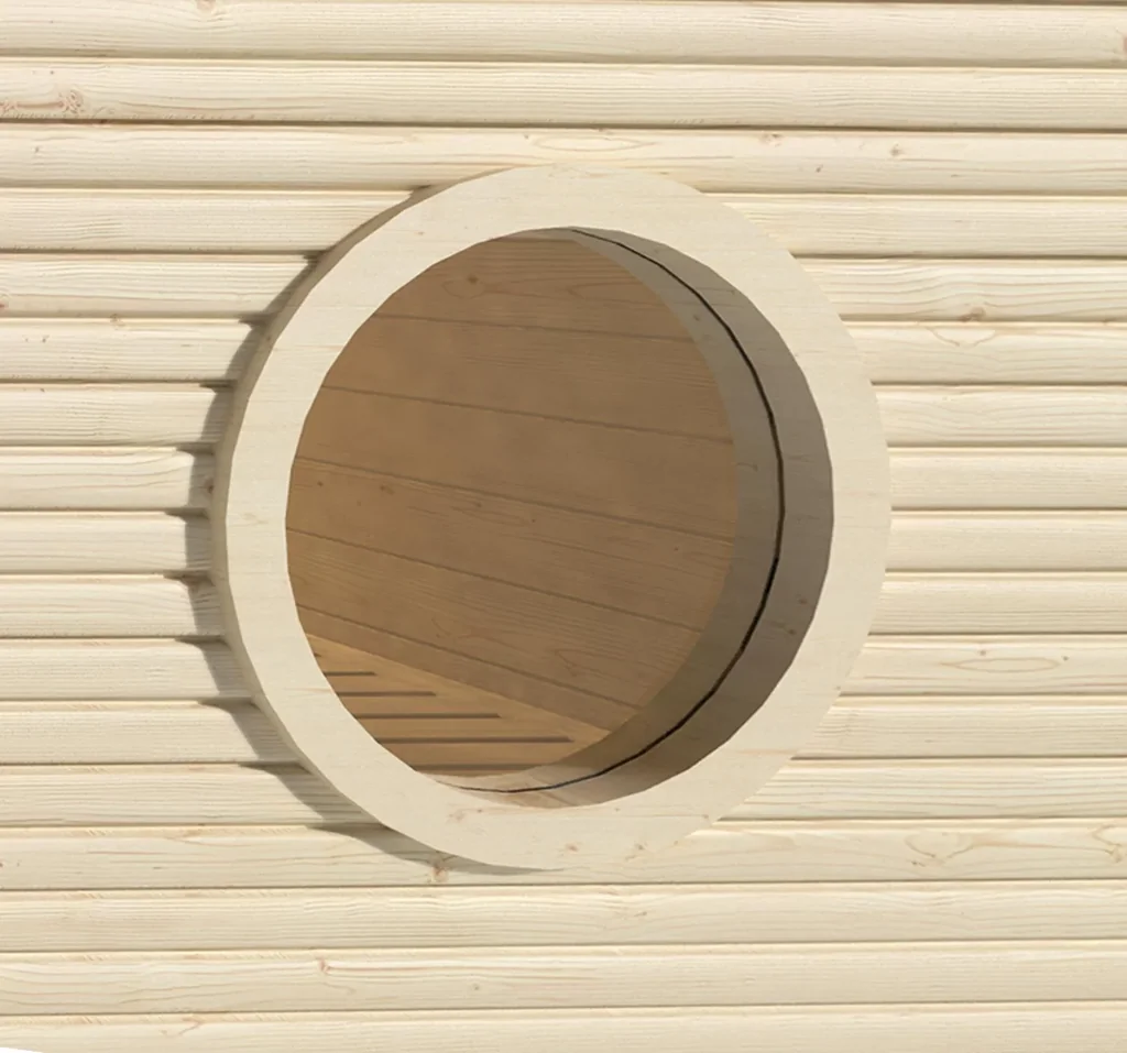 Rundfenster für 45 mm MH-Saunen
