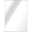 Wandspiegel Badspiegel 60 x 80 cm Spiegel Flurspiegel Aluminiumrahmen Silber