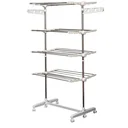 Mobiler Wäscheständer Wäscheturm mit 4 Ebenen klappbar