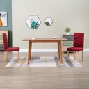 Esszimmerstühle 2 Stück Stoff weinrot