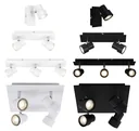 LED Deckenleuchte, 1840 Lumen, 20 Watt, GU10, schwarz