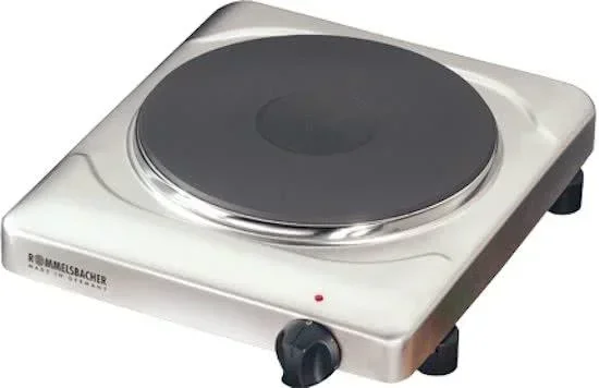 Einzel Kochplatte THS 2022/E Edelstahl, für Töpfe bis 220 mm Durchmesser, 2000W