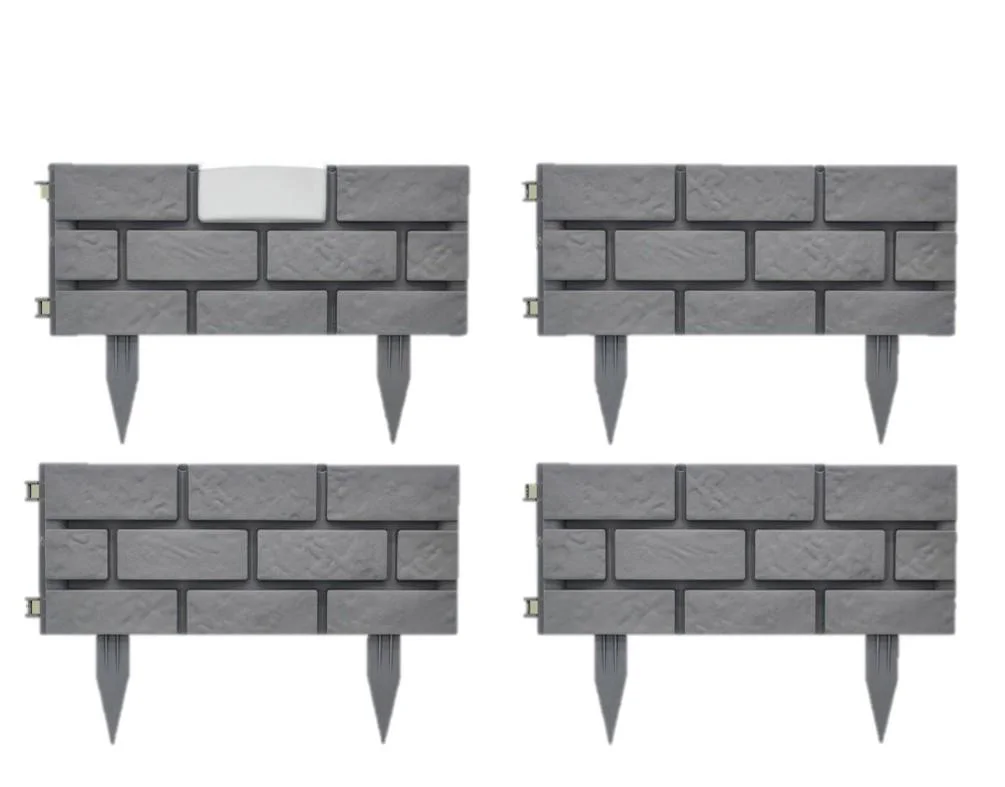 Beeteinfassung mit LED Beleuchtung - 4 Stück
