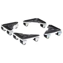 Transporthilfen 4er Set MM 1191, 17 x 17 x 23 x 5 cm, Tragkraft 250 kg