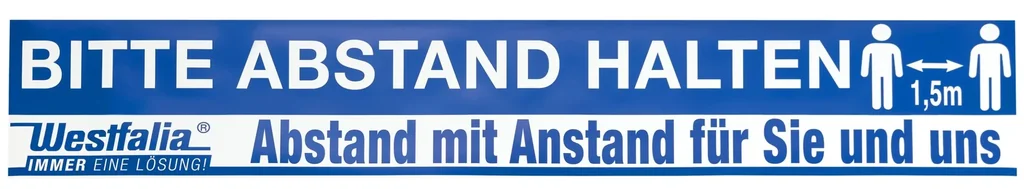 Boden- und Wandaufkleber "Abstand halten"