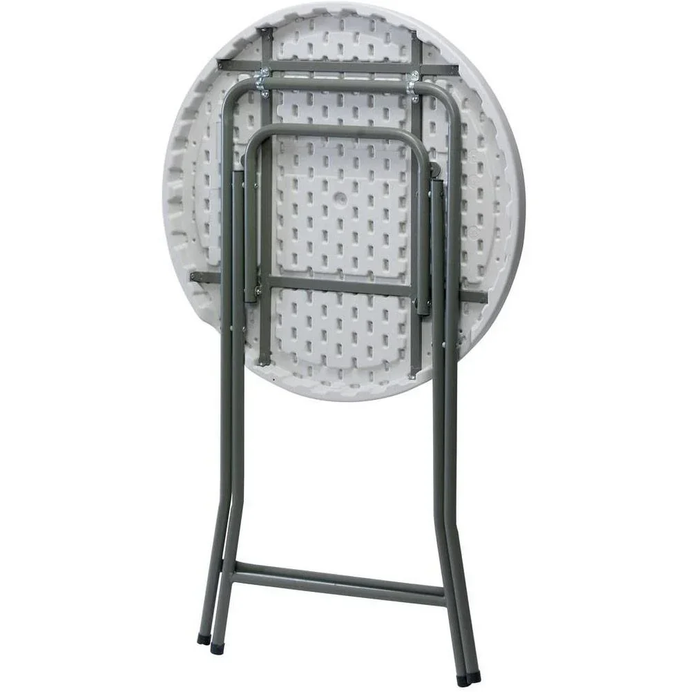 Klappbarer Stehtisch - 80 x 110 cm MET Beige Bezug