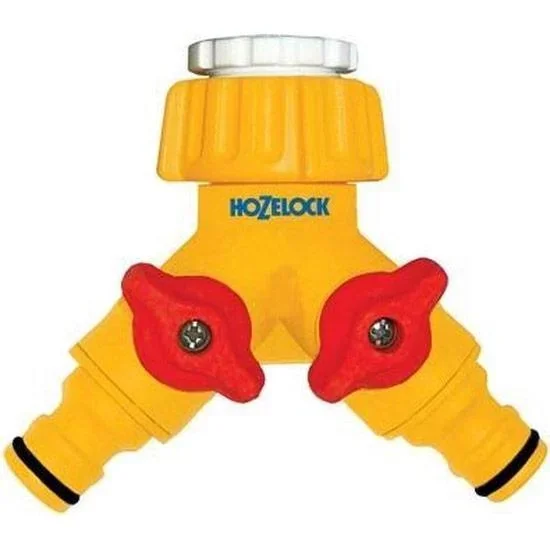 2-Wege-Hahnkupplung - 3/4" und 1/2" Außengewinde