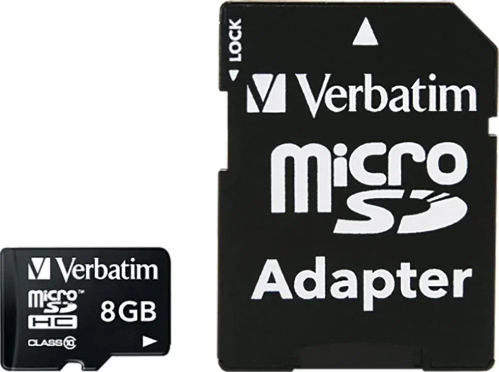 8 GB microSDHC Speicherkarte mit SD Karten-Adapter, Class10