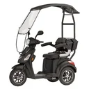3-Rad E-Mobil Bologna 25 km/h schwarz inklusive Wind- und Wetterschutz