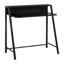 Schreibtisch Computertisch Bürotisch Arbeitstisch mit Ablagefach Kabeldurchlass Metall Schwarz 84 x 45 x 85 cm