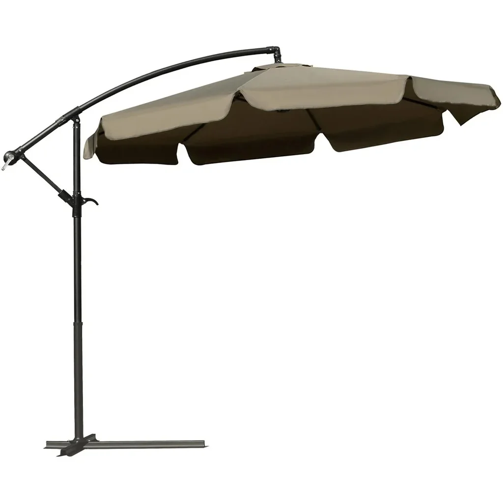 Sonnenschirm mit Handkurbel Ø2,65 x 2,65H m Kaffee