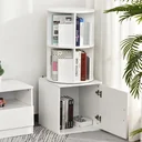 Drehbares Bücherregal 360°, weiß