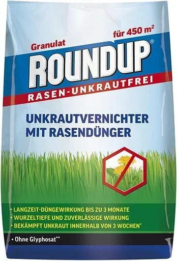 Unkrautvernichter mit Rasendünger, 9 kg