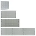 Lochplatte 493mm x 456mm, RAL 7035