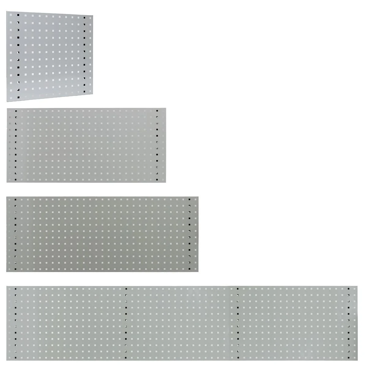 Lochplatte 493mm x 456mm, RAL 7035