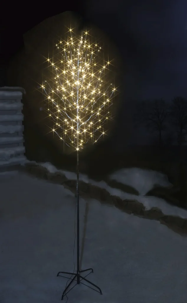 Deko Baum mit 240 warmweißen LEDs, 2,4 Meter