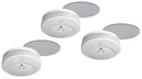 Rauchmelder flach 3 x + 3 x Magnetbefestigung - SPARSET!