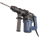 HDM1028 Bohrhammer 850W - Soft griff - 3 Funktionen - Inkl. 3 SDS Plus Bohrköpfe und 2 SDS Plus Werkzeugköpfe mit Aufbew