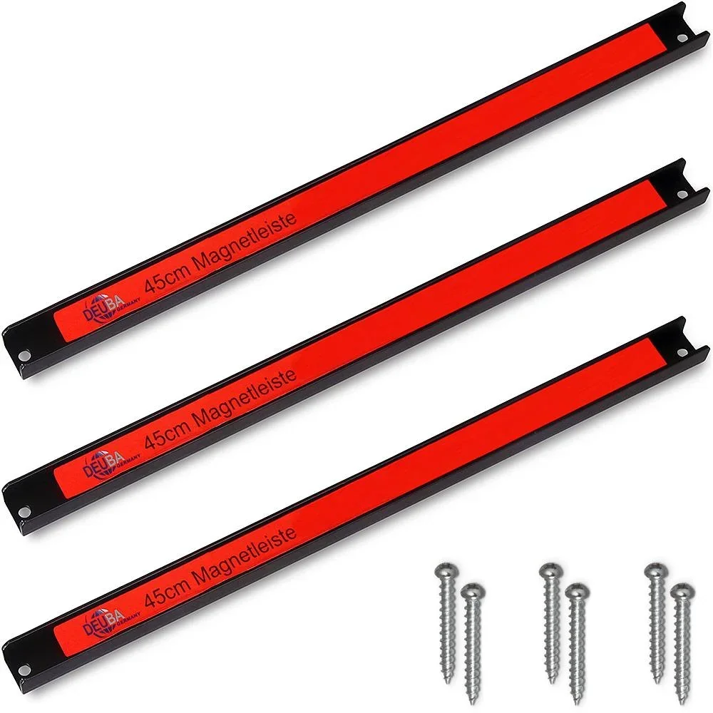 Magnetstreifen 3er-Set - 45cm inkl. Befestigungsmaterial