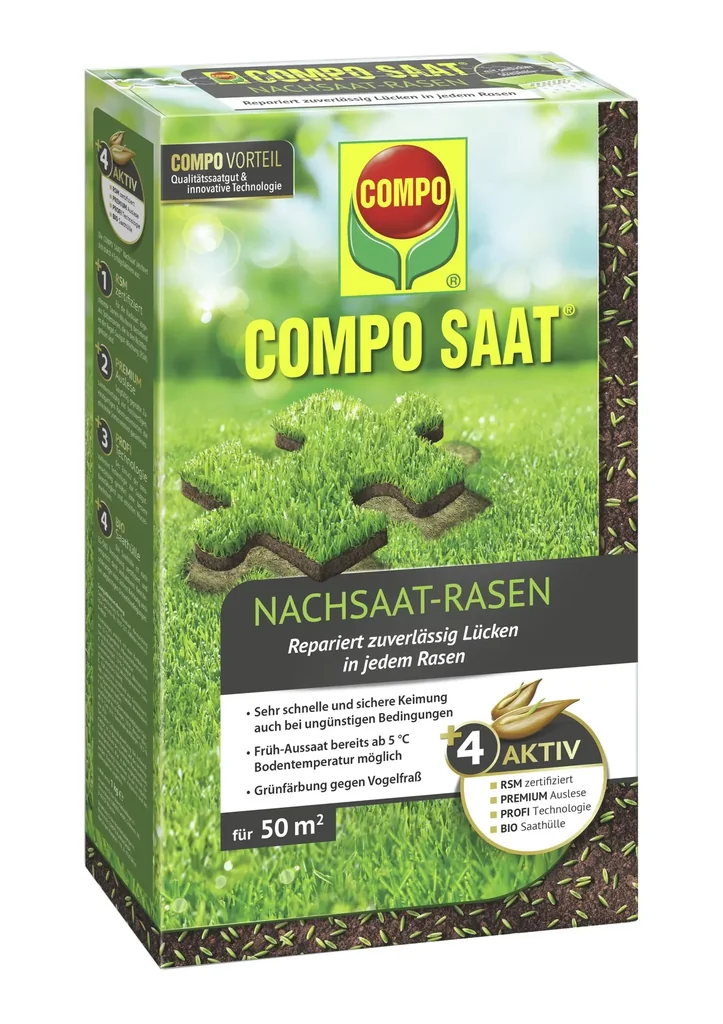 Nachsaat-Rasen - 1000 g, für 50 m²