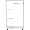 Mobiler Kleiderschrank Garderobenschrank weiß