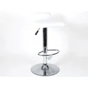 Gerimport Barhocker Weiß - 39x36x84 cm